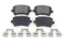 Pastillas de freno semimetálicas 1K0-698-451 para automóvil de piezas originales para Volkswagen